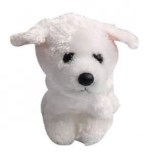 ICTI Audited Factory stuffed toy white dog